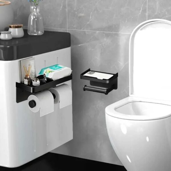 Aluminum Alloy Wall-Mounted Toilet Paper Holder_3
