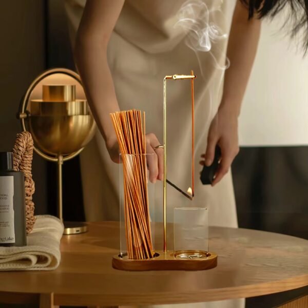 Incense Holder Sticks 2 in 1 Anti Ash Burner Glass Catcher Organizer_4
