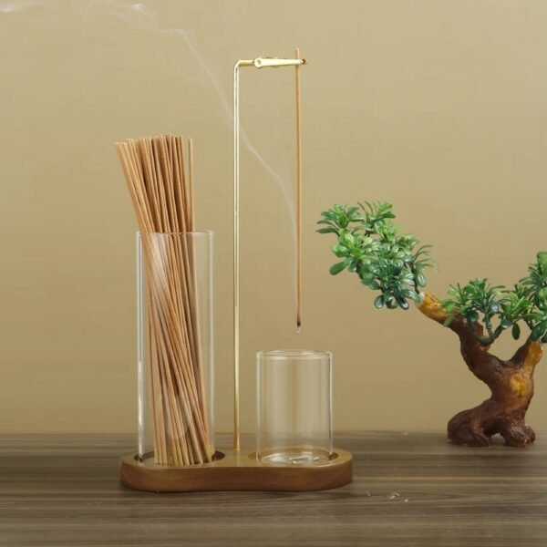 Incense Holder Sticks 2 in 1 Anti Ash Burner Glass Catcher Organizer_5