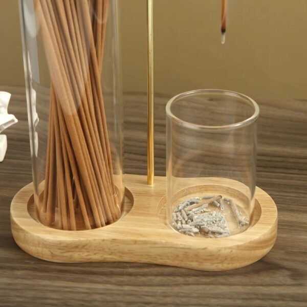 Incense Holder Sticks 2 in 1 Anti Ash Burner Glass Catcher Organizer_6