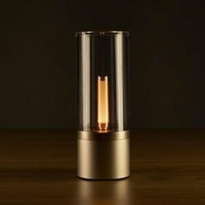 Rechargeable LED Candle Light Rotatable Dimming 1800K Warm Light_0