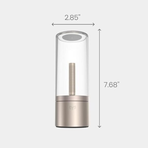 Rechargeable LED Candle Light Rotatable Dimming 1800K Warm Light_9
