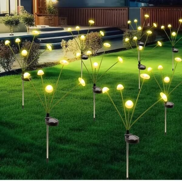 LED Solar Mushroom Lights Waterproof Yard Patio Pathway Jellyfish for Garden Ambiance_3