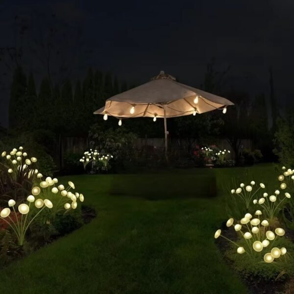 LED Solar Mushroom Lights Waterproof Yard Patio Pathway Jellyfish for Garden Ambiance_4