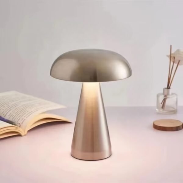 Rechargeable LED Touch Sensor Dimming Mushroom Table Night Light_5